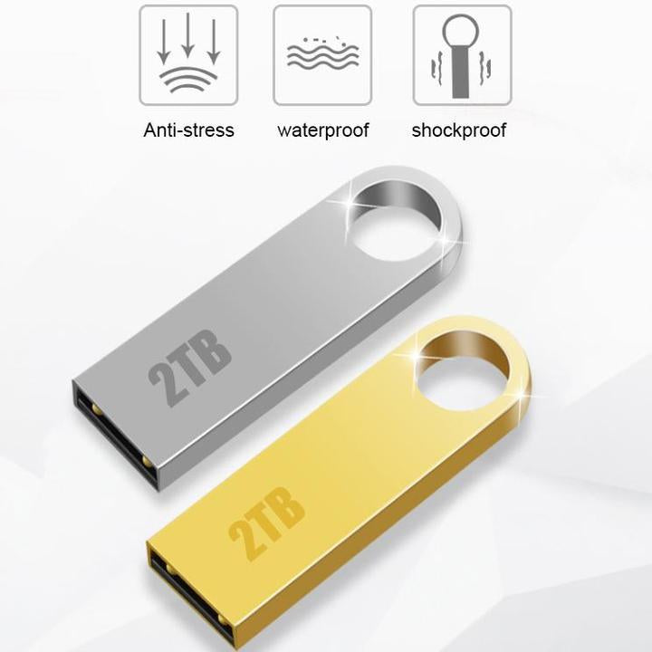 Gold 2TB USB 3.0 Flash Drive Memory Stick - Good Offer