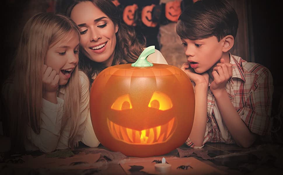 A nice Halloween Talking Animated Pumpkin with Built in Projector & Speaker