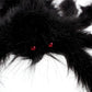 Large Plush Spider made of wire and plush black party or Halloween decoration