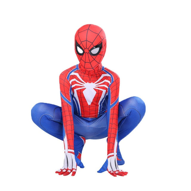 Superhero Spiderman  Costume Bodysuit  Spandex Zentai Halloween Cosplay Jumpsuit 3D Style